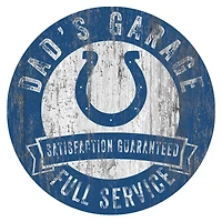 Indianapolis Colts 12" x 12" Dad's Garage Sign