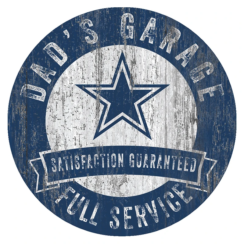 Dallas Cowboys 12" x 12" Dad's Garage Sign