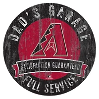 Arizona Diamondbacks 12" x 12" Dad's Garage Sign
