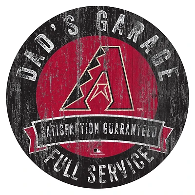 Arizona Diamondbacks 12" x 12" Dad's Garage Sign