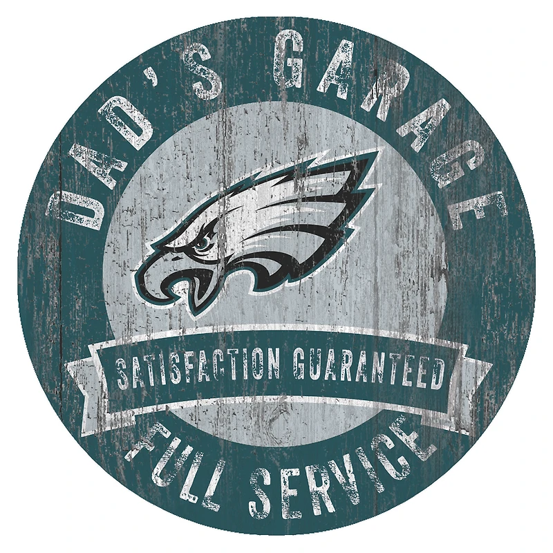 Philadelphia Eagles 12" x 12" Dad's Garage Sign