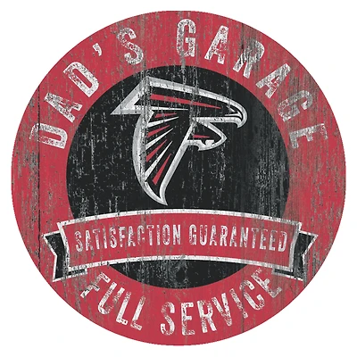 Atlanta Falcons 12" x 12" Dad's Garage Sign