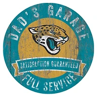 Jacksonville Jaguars 12" x 12" Dad's Garage Sign