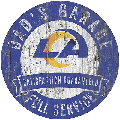 Los Angeles Rams 12" x 12" Dad's Garage Sign