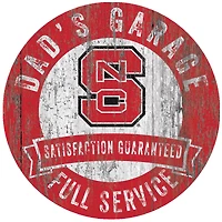 NC State Wolfpack 12" x 12" Dad's Garage Sign