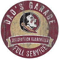 Florida State Seminoles 12" x 12" Dad's Garage Sign