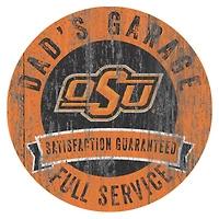 Oklahoma State Cowboys 12" x 12" Dad's Garage Sign
