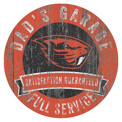 Oregon State Beavers 12" x 12" Dad's Garage Sign
