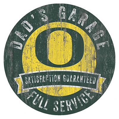 Oregon Ducks 12" x 12" Dad's Garage Sign