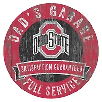 Ohio State Buckeyes 12" x 12" Dad's Garage Sign