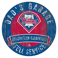 Philadelphia Phillies 12" x 12" Dad's Garage Sign