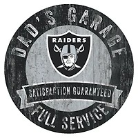 Las Vegas Raiders 12" x 12" Dad's Garage Sign