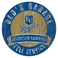 Kansas City Royals 12" x 12" Dad's Garage Sign