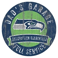 Seattle Seahawks 12" x 12" Dad's Garage Sign