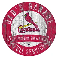 St. Louis Cardinals 12" x 12" Dad's Garage Sign