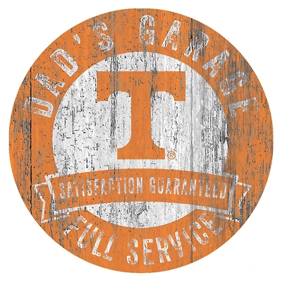 Tennessee Volunteers 12" x 12" Dad's Garage Sign