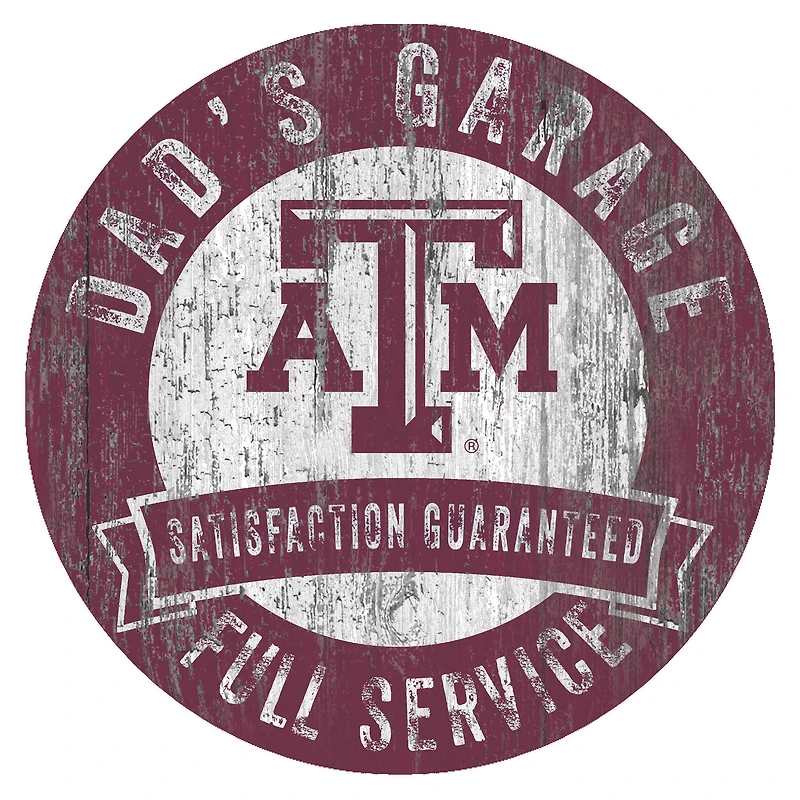 Texas A&M Aggies 12" x 12" Dad's Garage Sign