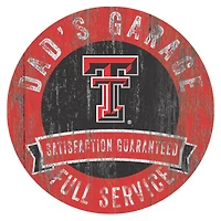 Texas Tech Red Raiders 12" x 12" Dad's Garage Sign