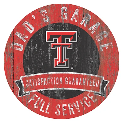 Texas Tech Red Raiders 12" x 12" Dad's Garage Sign