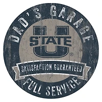 Utah State Aggies 12" x 12" Dad's Garage Sign