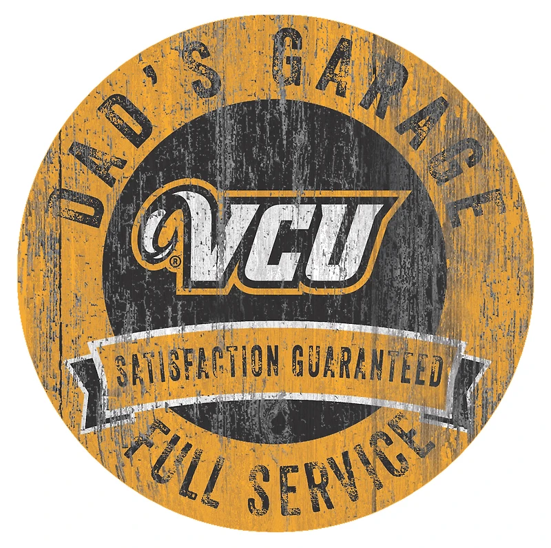 VCU Rams 12" x 12" Dad's Garage Sign