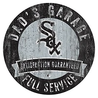 Chicago White Sox 12" x 12" Dad's Garage Sign