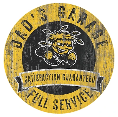 Wichita State Shockers 12" x 12" Dad's Garage Sign