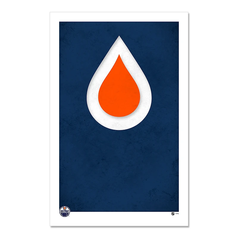 Edmonton Oilers 11" x 17" Minimalist Art Poster