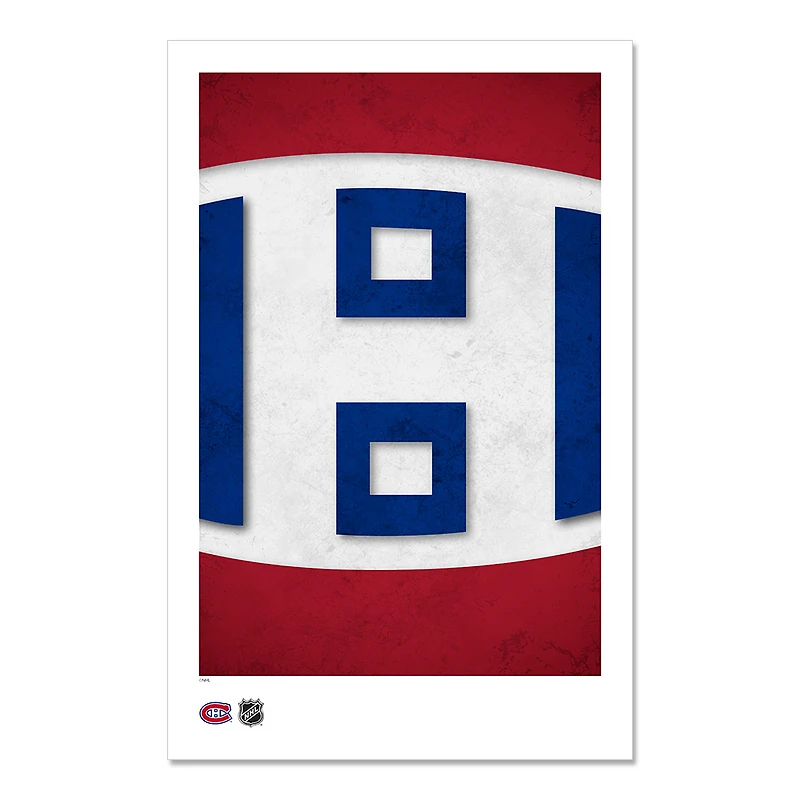 Montreal Canadiens 11" x 17" Minimalist Art Poster