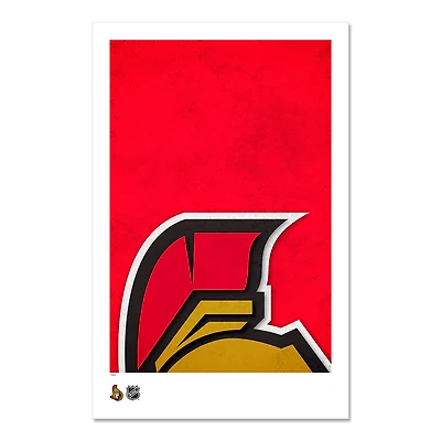 Ottawa Senators 11" x 17" Minimalist Art Poster