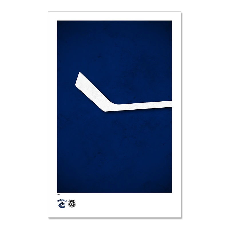Vancouver Canucks 11" x 17" Minimalist Art Poster