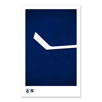 Vancouver Canucks 11" x 17" Minimalist Art Poster