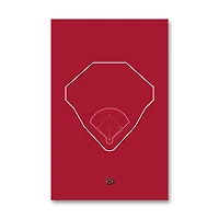 Arizona Diamondbacks Chase Field 11" x 17" Ballpark Outline Art Poster
