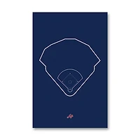 Atlanta Braves SunTrust Park 11" x 17" Ballpark Outline Art Poster