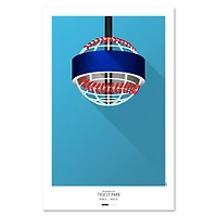 Atlanta Braves Truist Park 11" x 17" Minimalist Art Poster