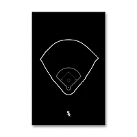 Chicago White Sox Guaranteed Rate Field 11" x 17" Ballpark Outline Art Poster