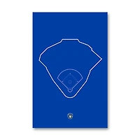 Milwaukee Brewers American Family Field 11'' x 17'' Ballpark Minimalist Art Print