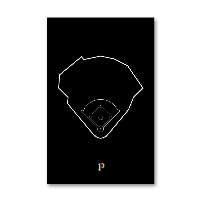 Pittsburgh Pirates PNC Bank 11" x 17" Ballpark Outline Art Poster