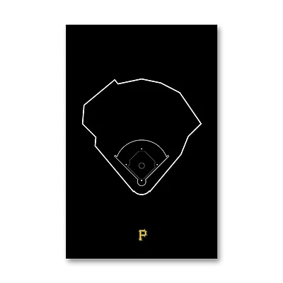 Pittsburgh Pirates PNC Bank 11" x 17" Ballpark Outline Art Poster