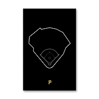 Pittsburgh Pirates PNC Bank 11" x 17" Ballpark Outline Art Poster