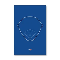 Toronto Blue Jays Rogers Centre 11" x 17" Ballpark Outline Art Poster