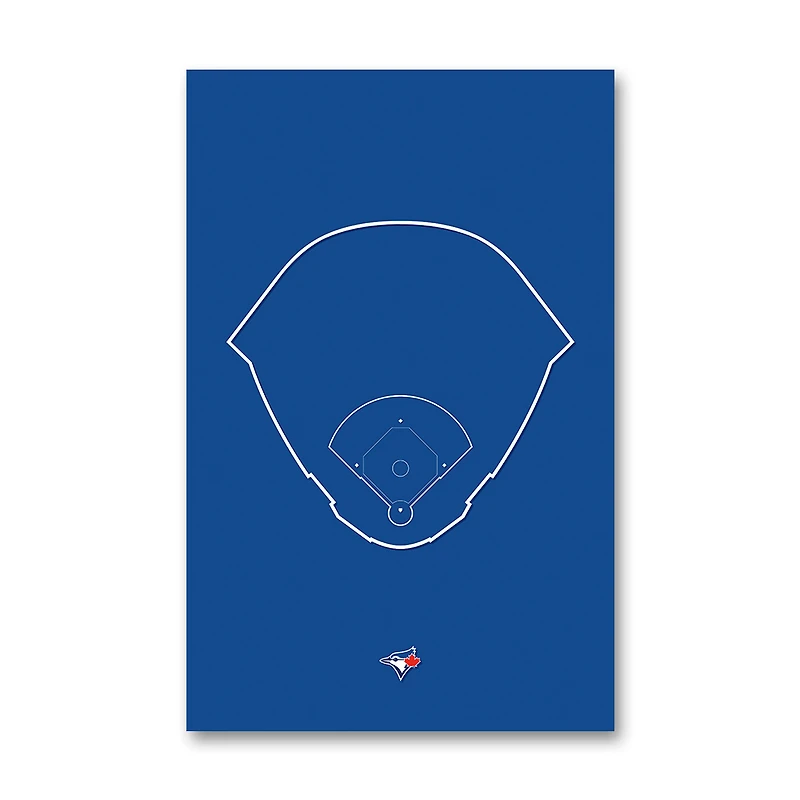 Toronto Blue Jays Rogers Centre 11" x 17" Ballpark Outline Art Poster