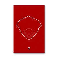 Washington Nationals Nationals Park 11" x 17" Minimalist Art Poster