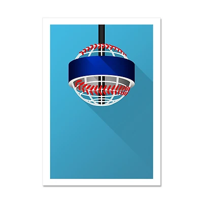 Atlanta Braves Truist Park 24" x 32" Minimalist Art Print