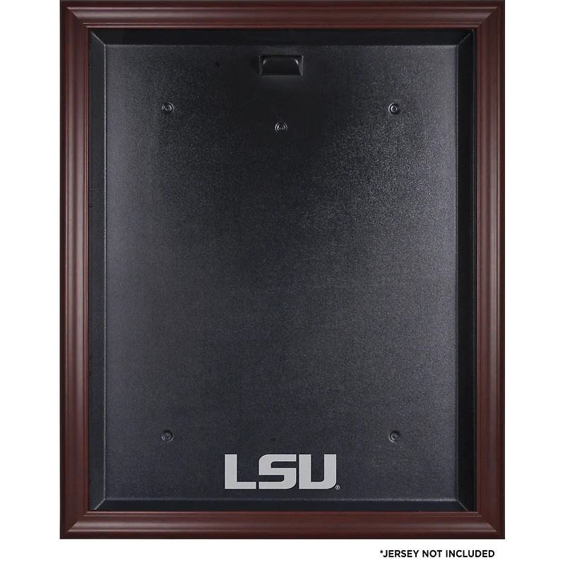 LSU Tigers Mahogany Jersey Logo Display Case with Mirror Back