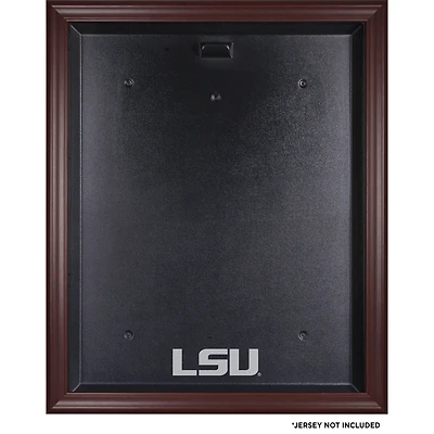LSU Tigers Mahogany Jersey Logo Display Case with Mirror Back