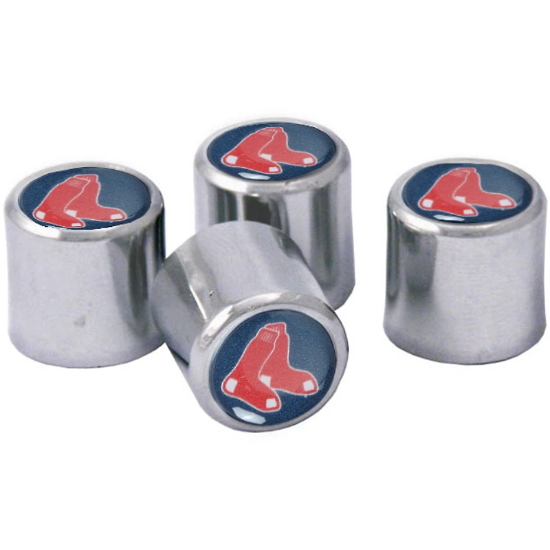 WinCraft Boston Red Sox 4-Pack Valve Stem Covers