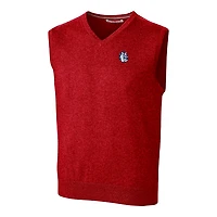 Men's Cutter & Buck Red Fresno State Bulldogs Lakemont Vault Logo Vest