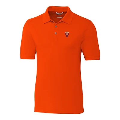 Men's Cutter & Buck Orange Virginia Tech Hokies DryTec Advantage Vault Logo Polo
