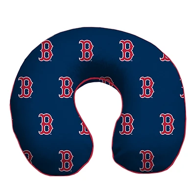 Blue Boston Red Sox Memory Foam Travel Pillow